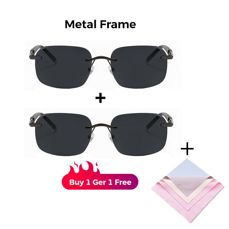 High-definition, frameless, protective sunglasses