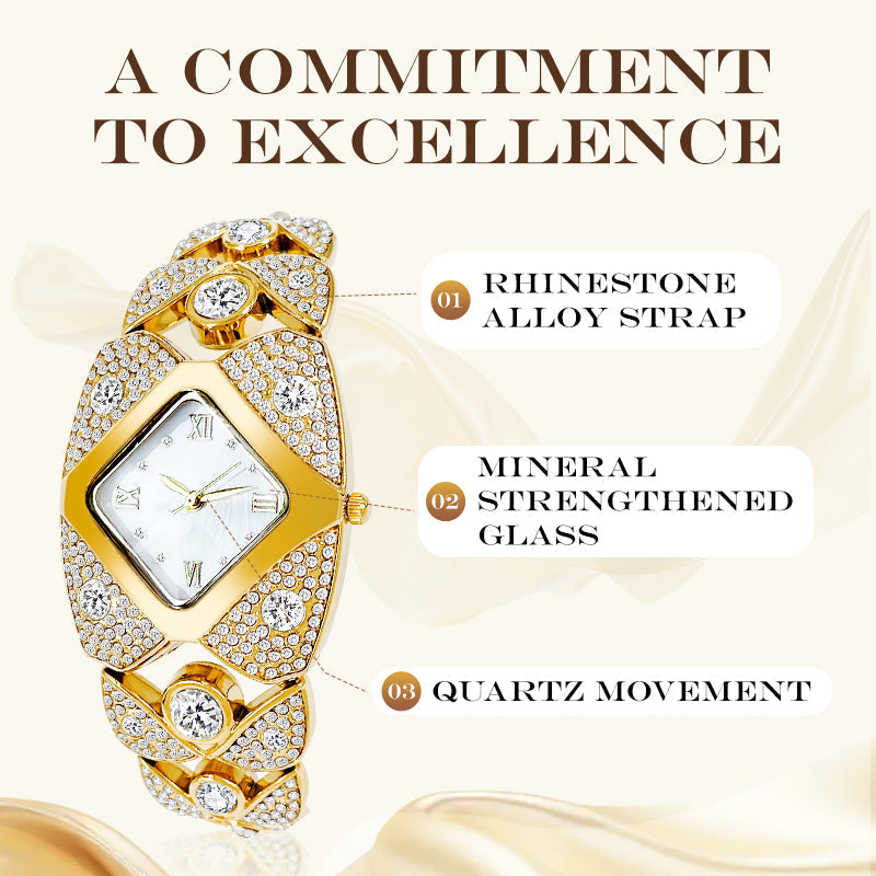 🔥Hot Sale 50% Off🔥Women's Retro Quartz Watch with Sparkling Rhinestones
