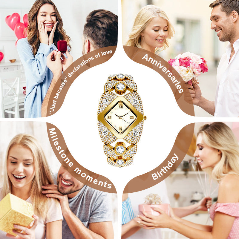 🔥Hot Sale 50% Off🔥Women's Retro Quartz Watch with Sparkling Rhinestones