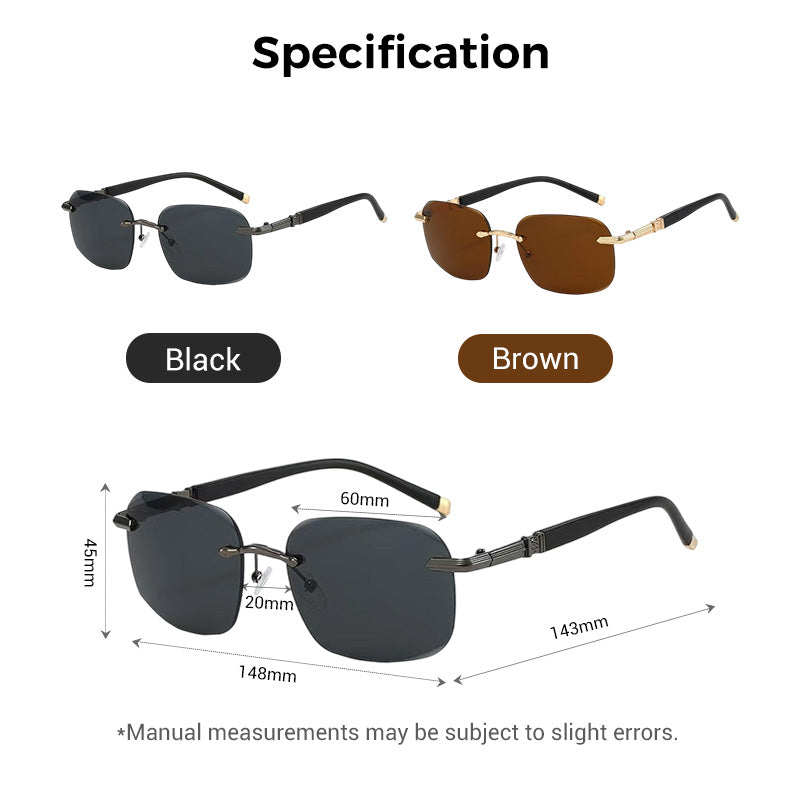 High-definition, frameless, protective sunglasses