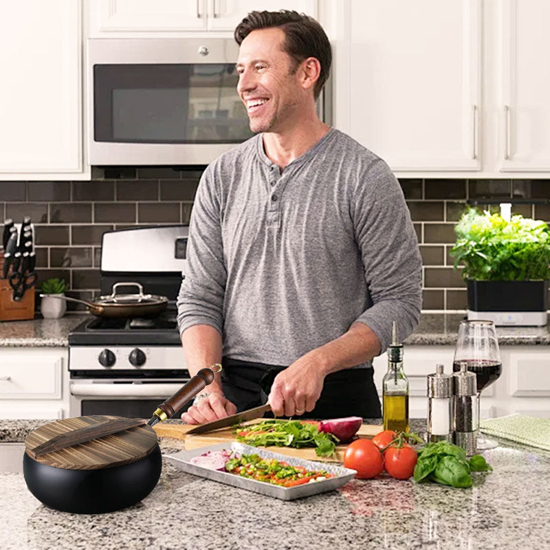 Professional-Grade Uncoated Iron Pot – 50% OFF Today! ⏳