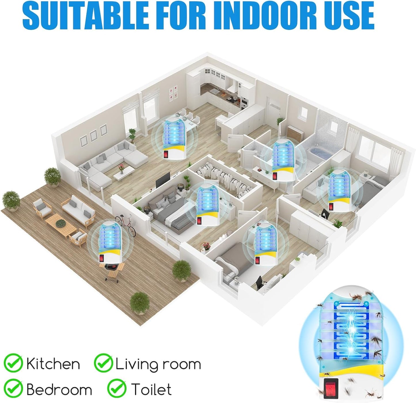 🦟Indoor Plug in Mosquito Killer Trap