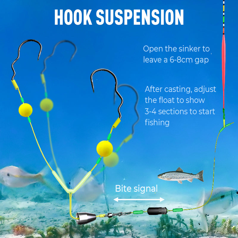 🔥🔥Buy 3 get 2 free 🎁Reverse Bottom Fishing Rig Hook