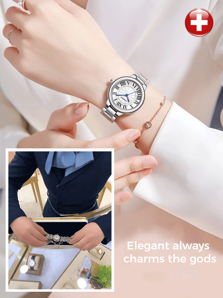 Luminous Ladies Steel Strap Waterproof Quartz Watch