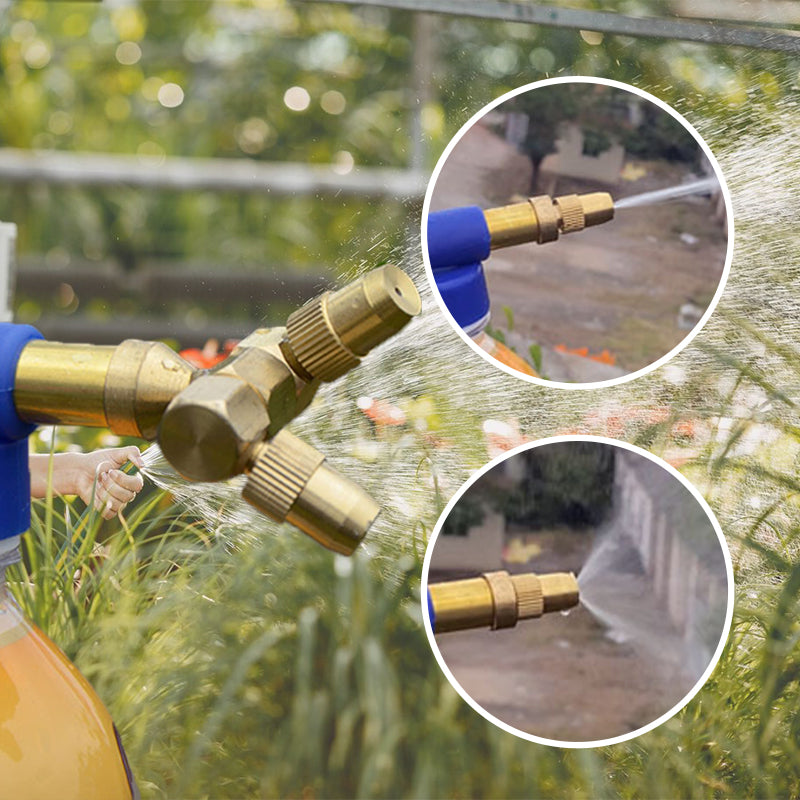 🔥Special Hot Sale - 50% OFF🔥 Double-ended Copper Rod Reciprocating Air Pressure Manual Spray Gun for Watering Flowers
