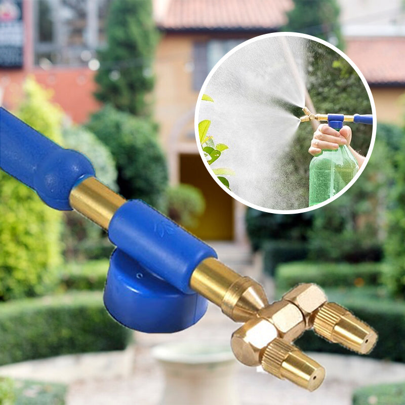 🔥Special Hot Sale - 50% OFF🔥 Double-ended Copper Rod Reciprocating Air Pressure Manual Spray Gun for Watering Flowers
