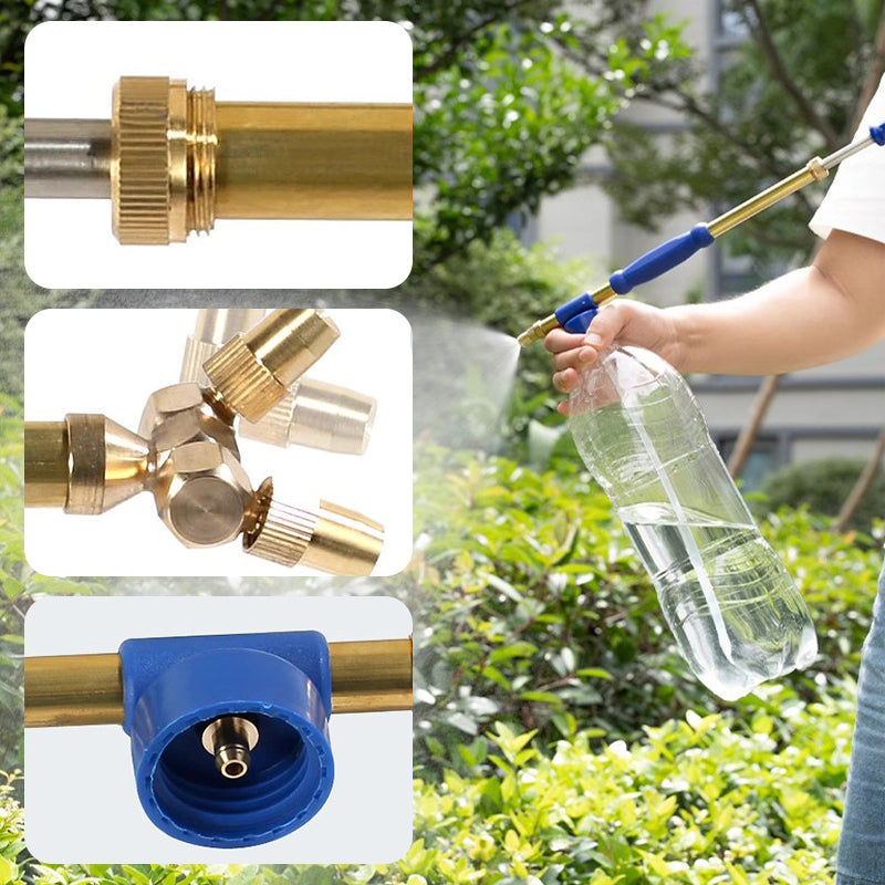 🔥Special Hot Sale - 50% OFF🔥 Double-ended Copper Rod Reciprocating Air Pressure Manual Spray Gun for Watering Flowers