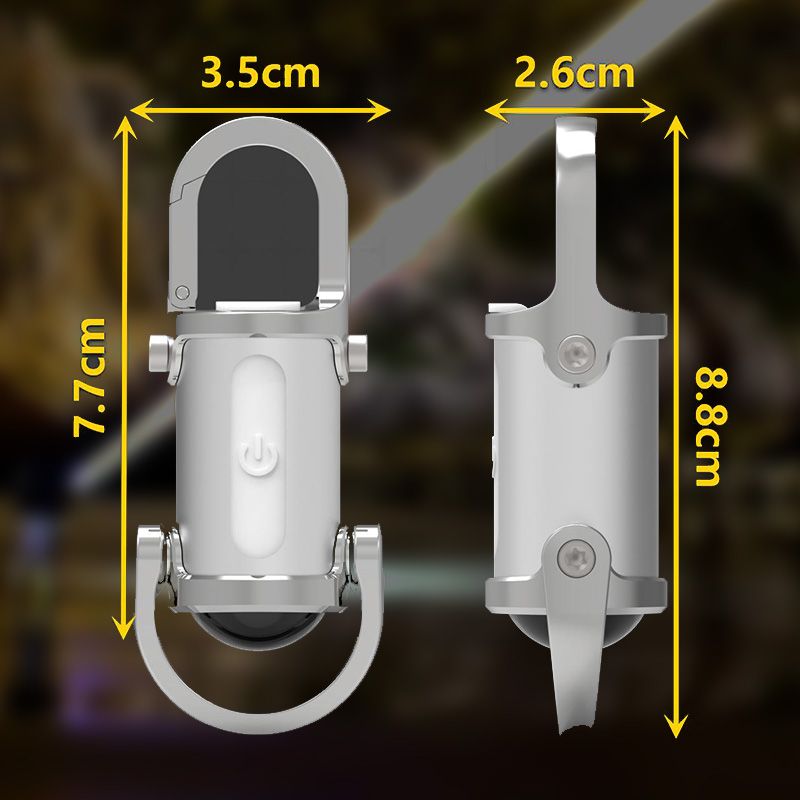 Portable Rechargeable Bright Keychain Flashlight