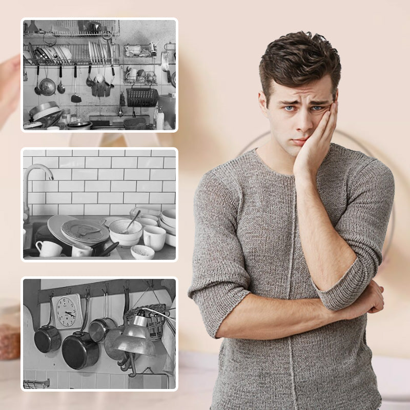 Adjustable Wall-Mounted Pot Lid Holder Set