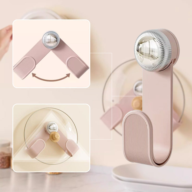 Adjustable Wall-Mounted Pot Lid Holder Set