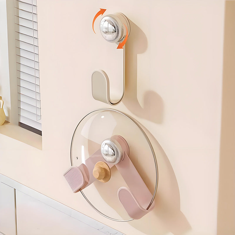 Adjustable Wall-Mounted Pot Lid Holder Set