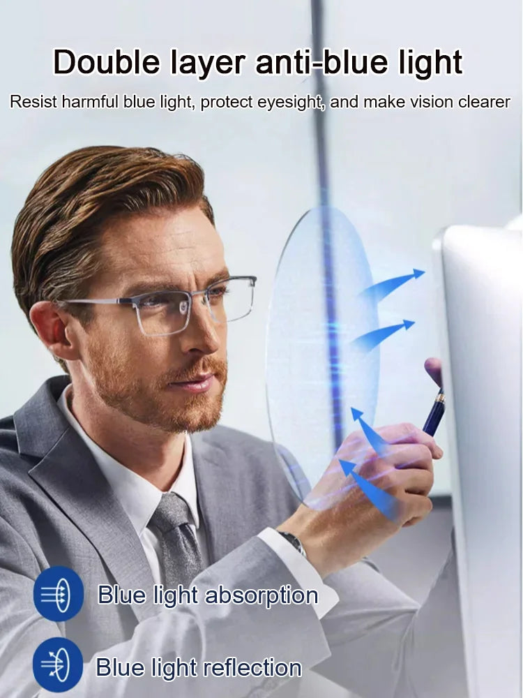 🔥 2025 Hot Sale 50% OFF🔥Ultra Light Anti Blue Presbyopic Glasses(Comes with a Free Eyewear Case)
