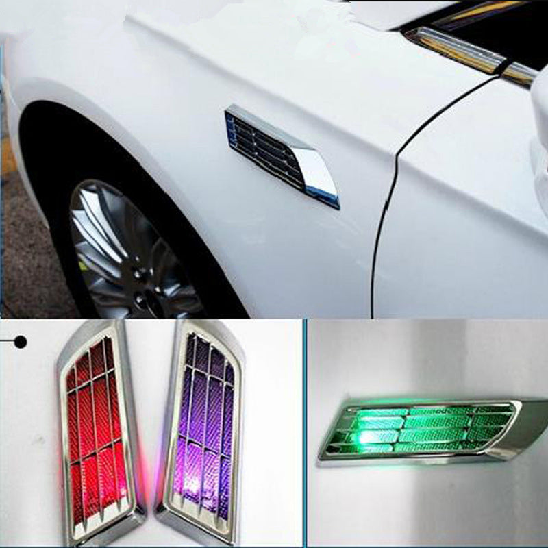 Solar-Powered Car Decorative Vent Flashing Light