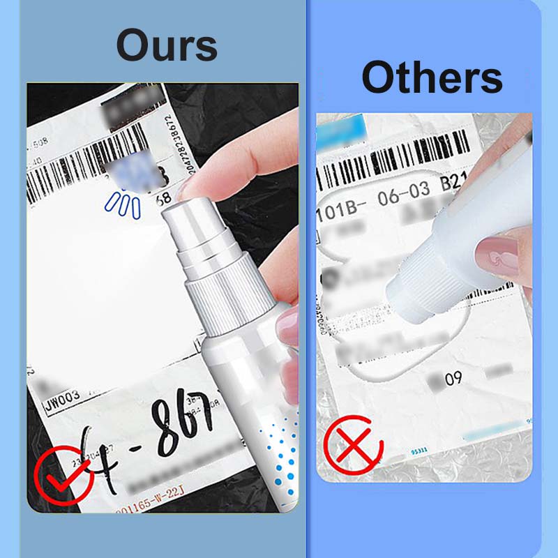 Privacy Protection Thermal Paper Ink Erasing Spray