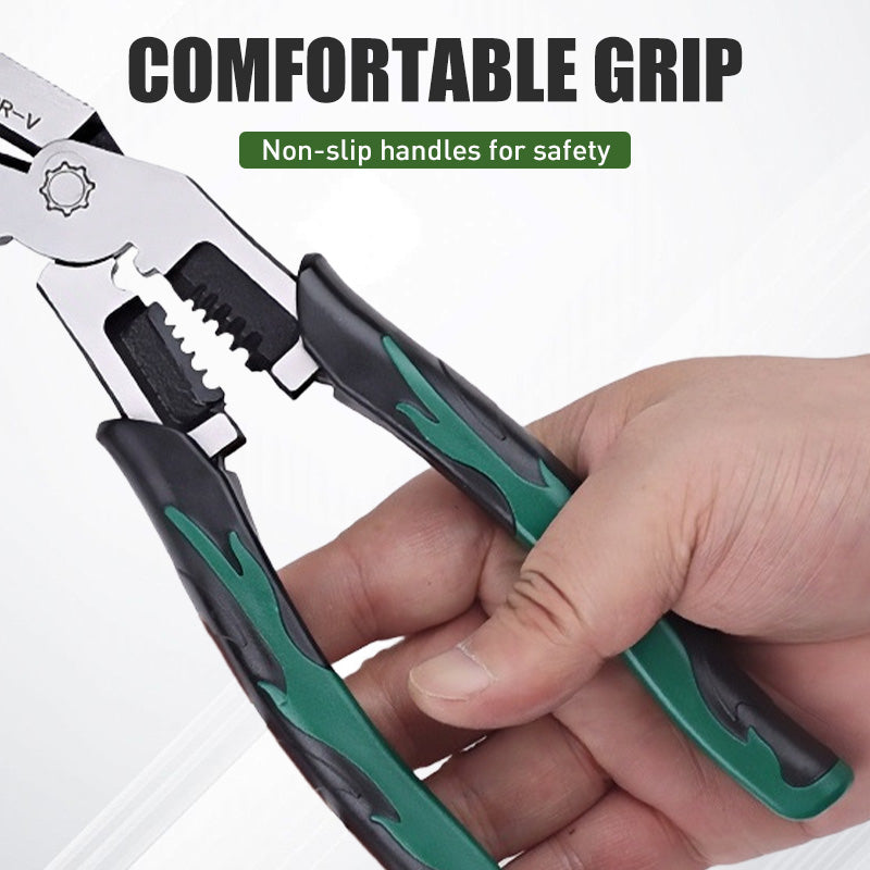 Curved Head Multi-Functional Wire Stripper