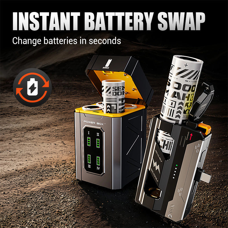 🔥LAST DAY PROMOTION - 50%OFF🔥Portable Power Bank with Replaceable Battery