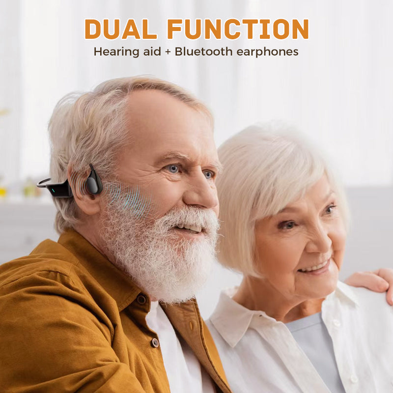 Bone Conduction Smart Hearing Aid Bluetooth Earphones