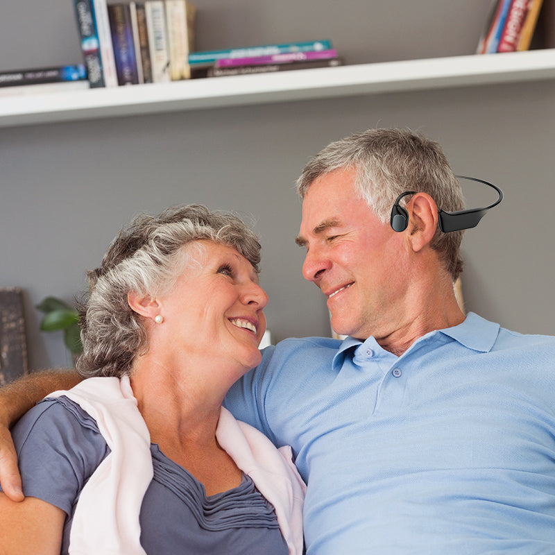 Bone Conduction Smart Hearing Aid Bluetooth Earphones