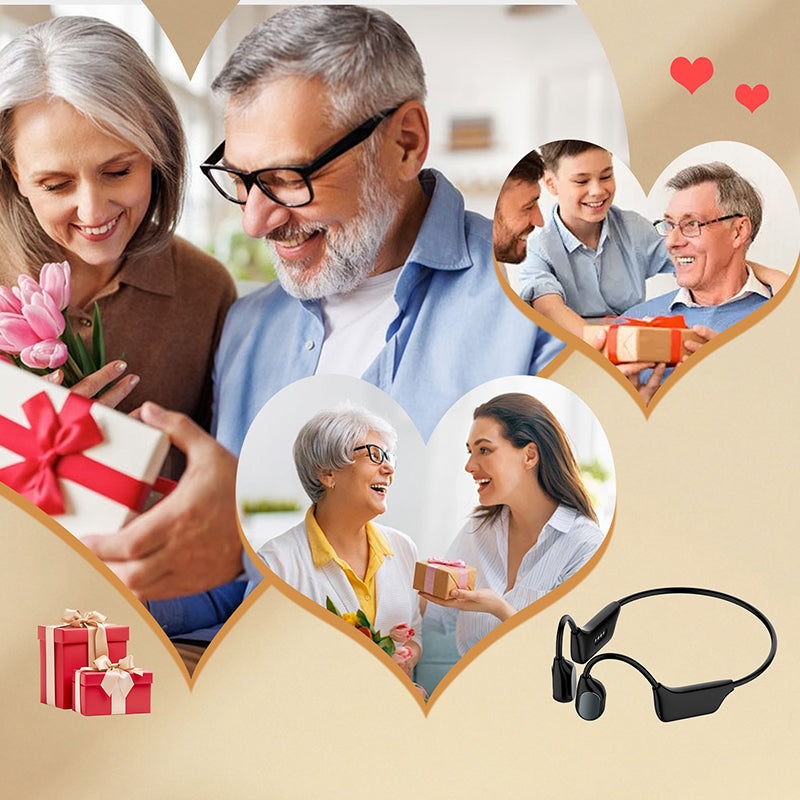Bone Conduction Smart Hearing Aid Bluetooth Earphones