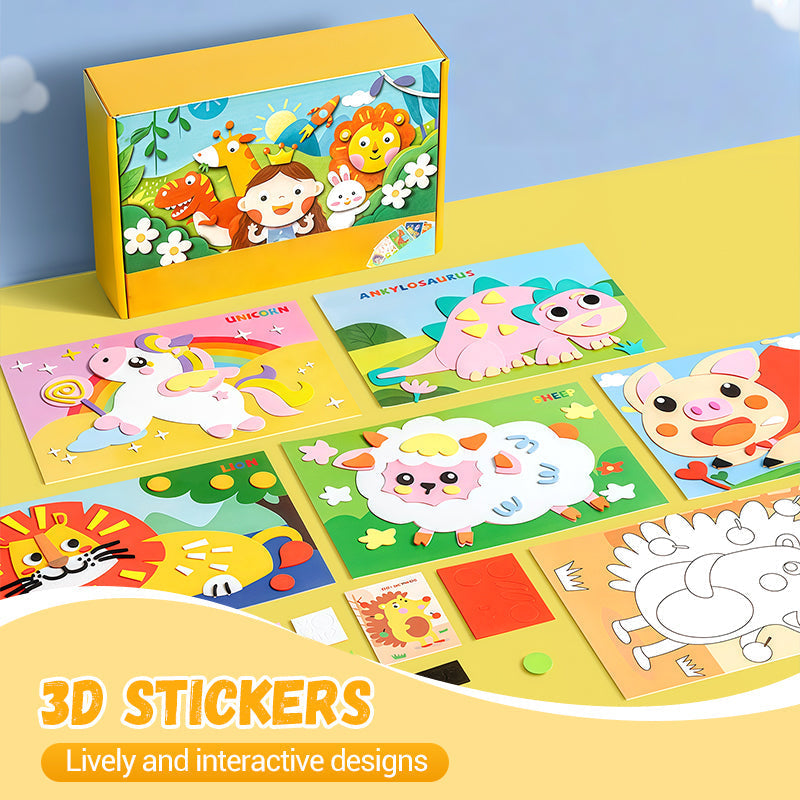 🧩🧩Children’s DIY 3D EVA Sticker Craft
