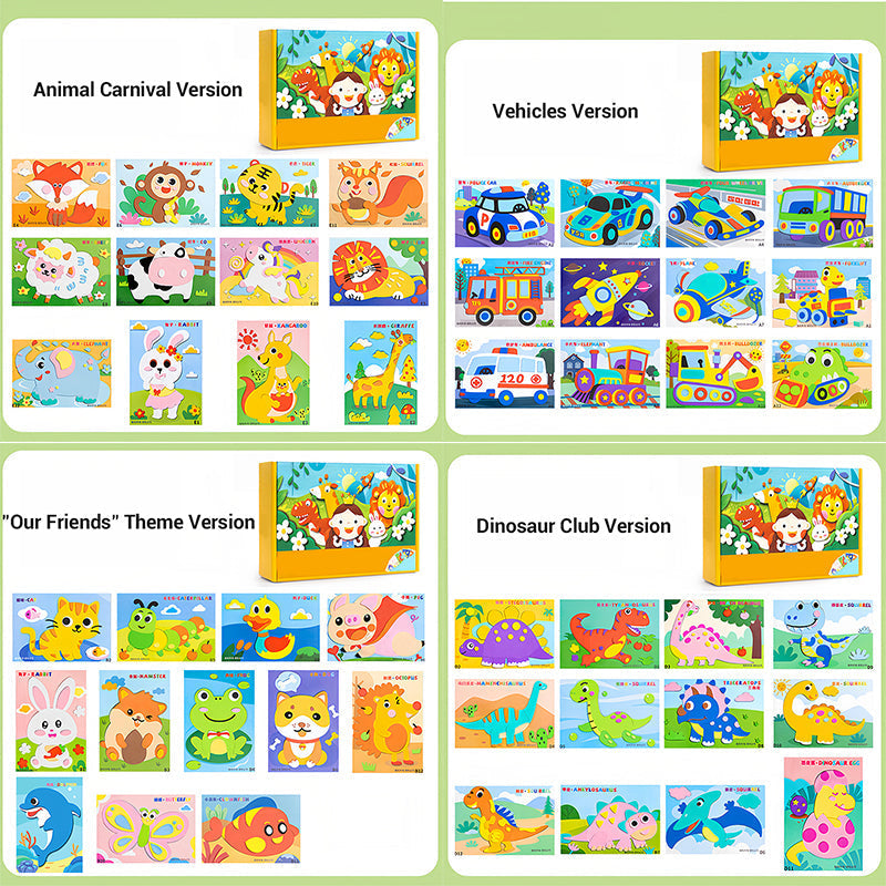 🧩🧩Children’s DIY 3D EVA Sticker Craft