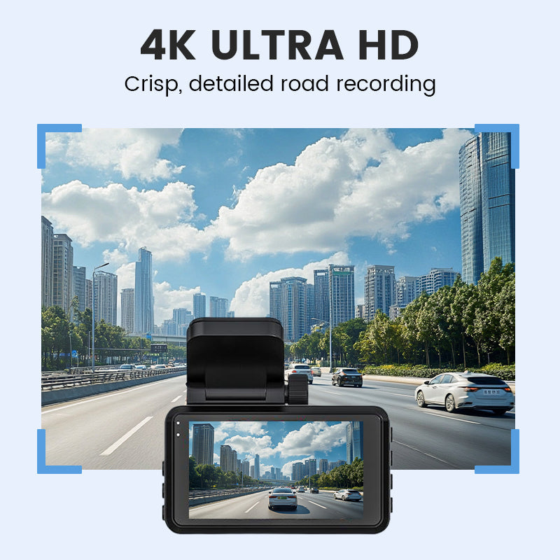 4K Ultra HD Car Dashcam with Night Vision