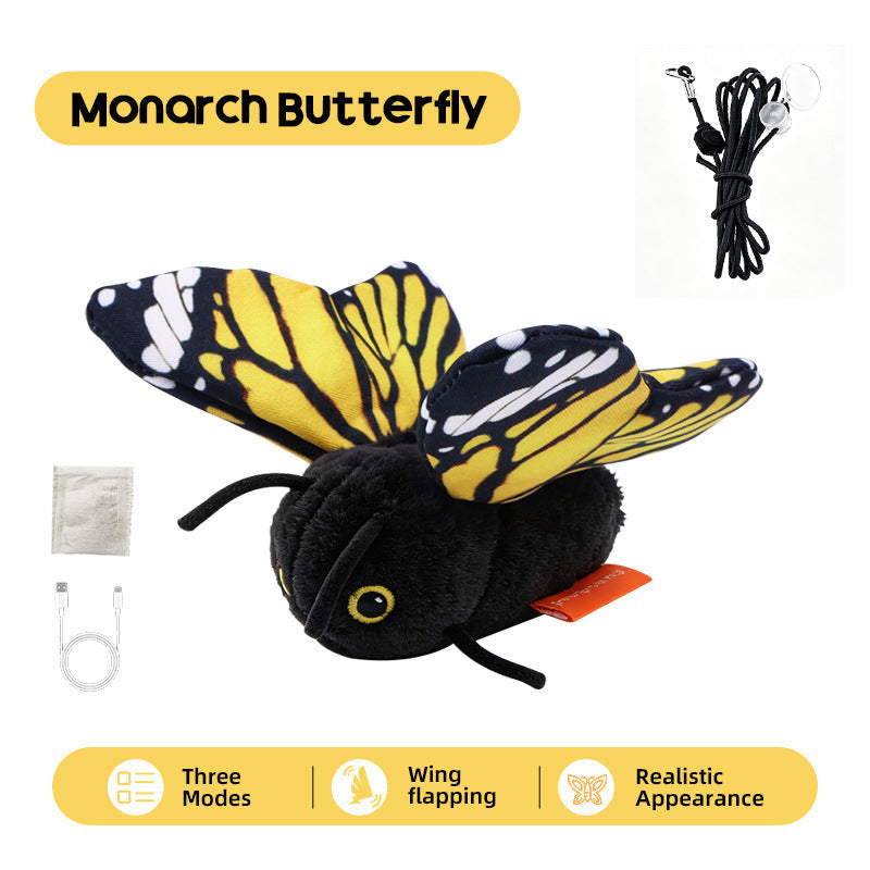 🐱 LIMITED-TIME 53% OFF! Smart Sensing Automatic Flapping Butterfly Cat Toy, Interactive Electric Pet Play Toy🦋