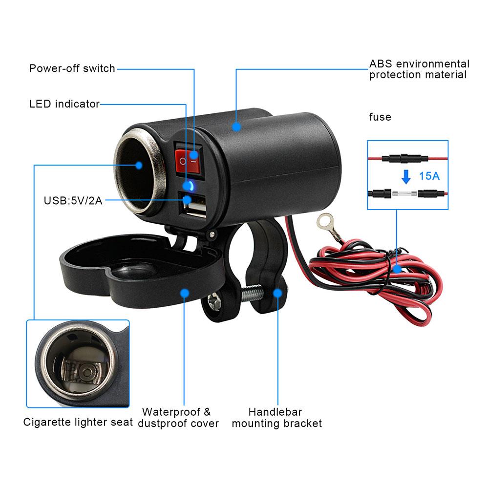 USB charger cigarette lighter combo
