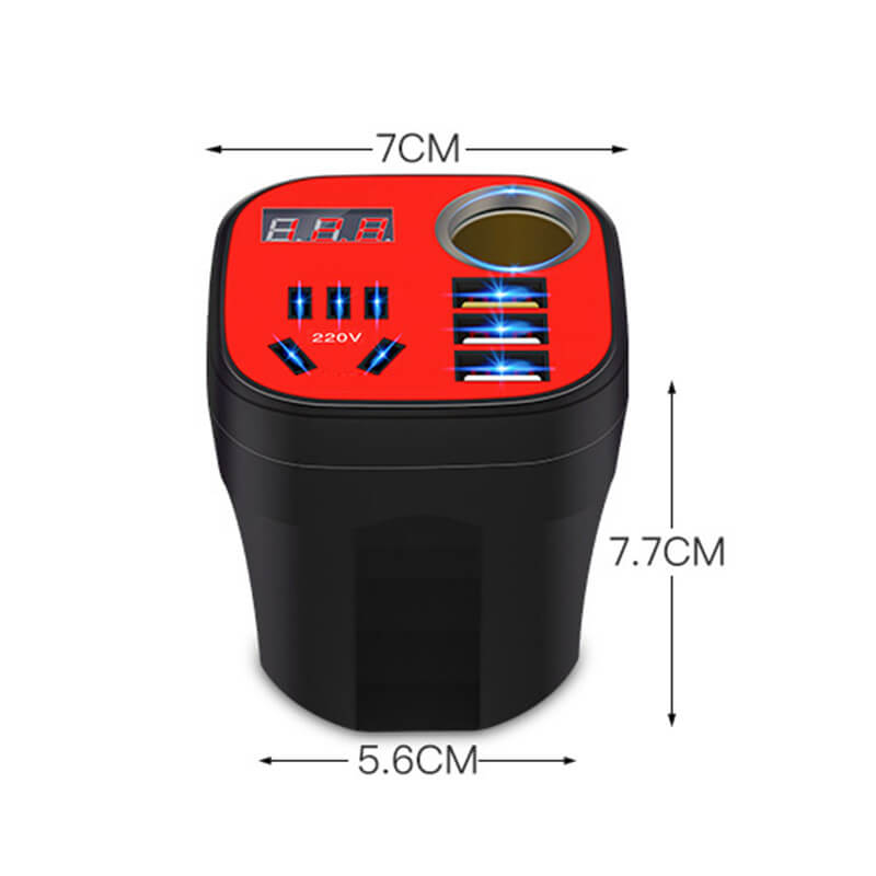 Car Mounted Cup Type Inverter Converter QC Charger ✨Big Sale 60% ✨