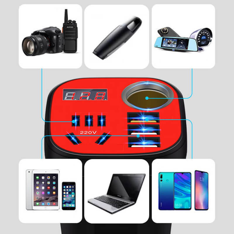 Car Mounted Cup Type Inverter Converter QC Charger ✨Big Sale 60% ✨