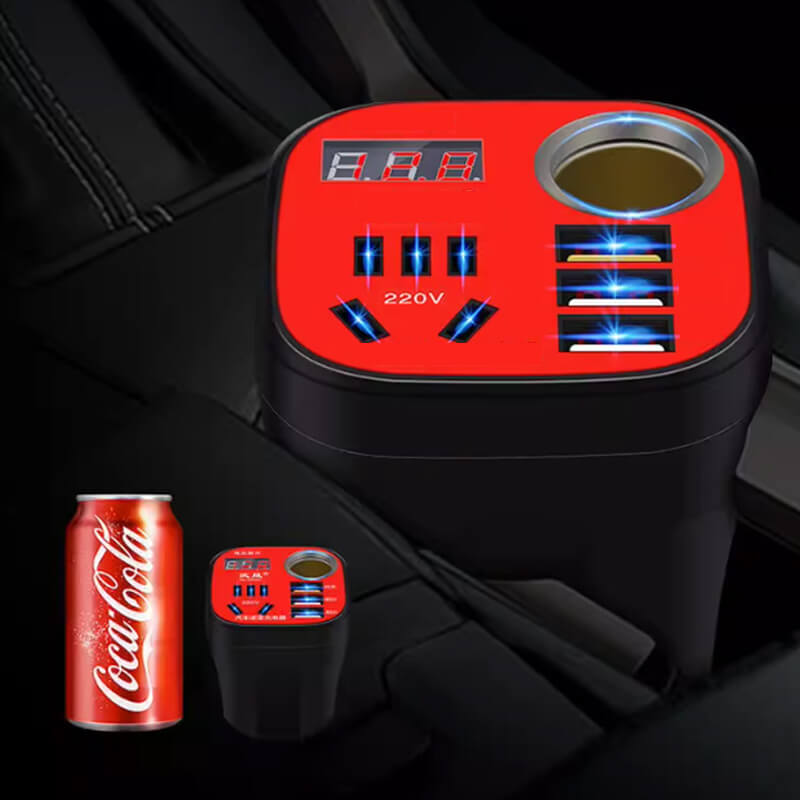 Car Mounted Cup Type Inverter Converter QC Charger ✨Big Sale 60% ✨