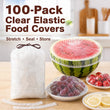 Cover Food Instantly! No-Tear Clear Stretch Elastic Lids