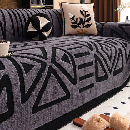 SCOMERI⚡ Plush Non-Slip Sofa Cover🛋️