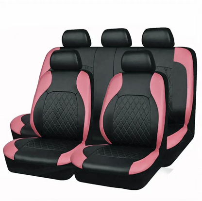 🚗✨9-Piece Leather Car Seat Cover Set – Universal Fit, Breathable & Easy to Clean for a Perfect Interior 🛋️