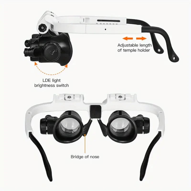 🌟 2026 Clarity Revolution | Adjustable Head Magnifier with Light | 3 Zoom Levels for Details 🔍【BUY2 GET1】