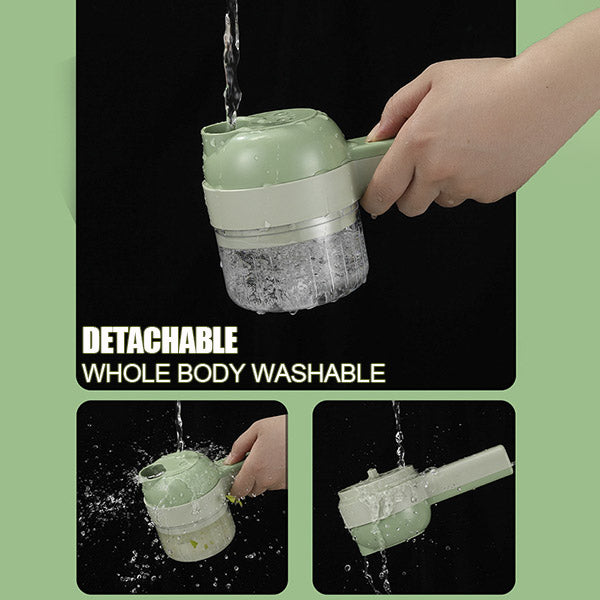 🥳Wireless Food Processor – Cordless, one-touch chop. Perfect for arthritic hands. Kitchen prep made easy⚡🥗