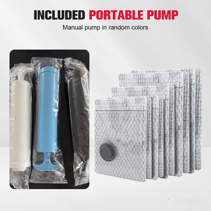 🔥 Travel Vacuum Storage Bags & Portable Pump Set