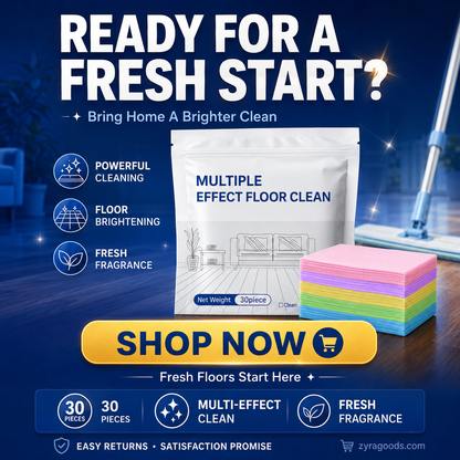 30-Pieces Multi-Effect Floor Cleaning Sheets