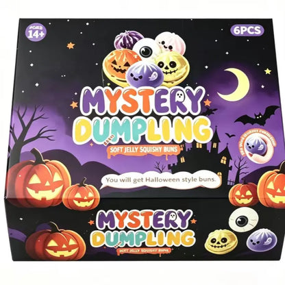 Halloween Cute Scary Ghost Maruko Squishy Squeeze Toy Set, Mini Portable Stress Toy, Sensory Products for Halloween Things, Party Treat Bag Fillers & Mini Gifts