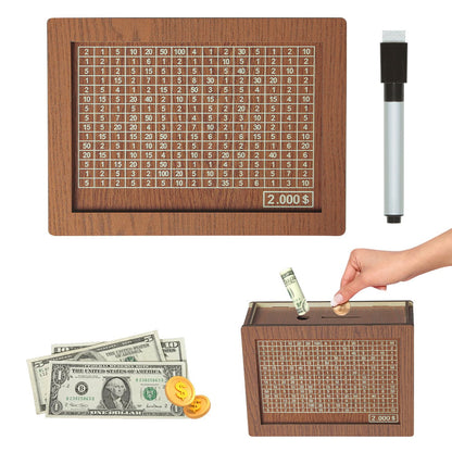 🎁 Hot Sale 54% OFF 🔥Wallet Fattening Program——Cash Vault Wooden Savings Box