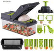 ✨Multifunction vegetable slicer – stainless steel blades, easy to clean, multiple cooking modes🥗