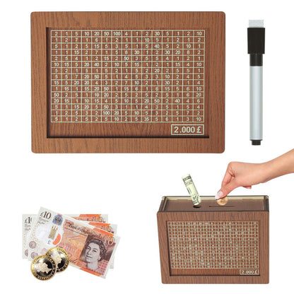 🎁 Hot Sale 54% OFF 🔥Wallet Fattening Program——Cash Vault Wooden Savings Box