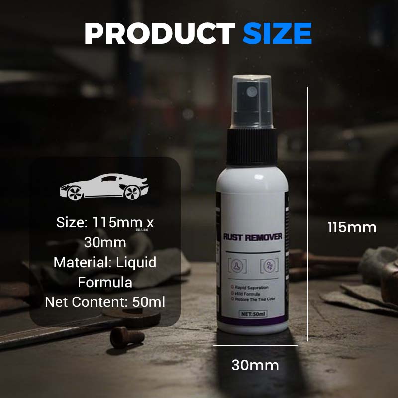 ⚡Highly effective rust remover, suitable for car paintwork and boats – in just 60 seconds, the rust on your beloved car will disappear in no time!🚗✨
