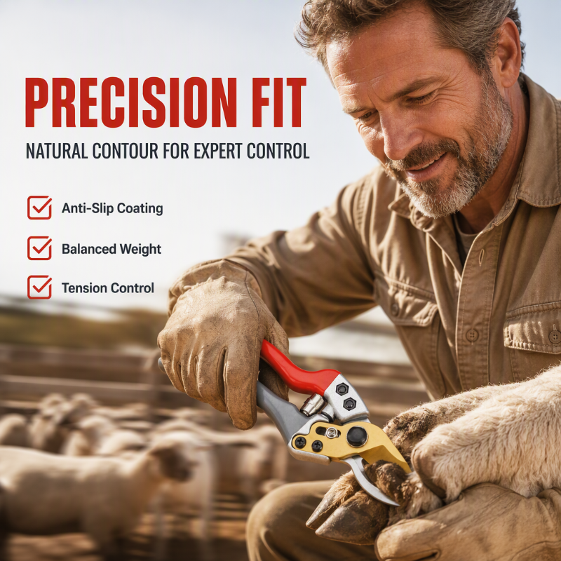 ⏳Time-Limited Special⏰Multi-Purpose Shears – SK5 steel blade, rubberized grip, 30/50mm cut. For sheep, cow & horse hooves + garden pruning! 🌿💪