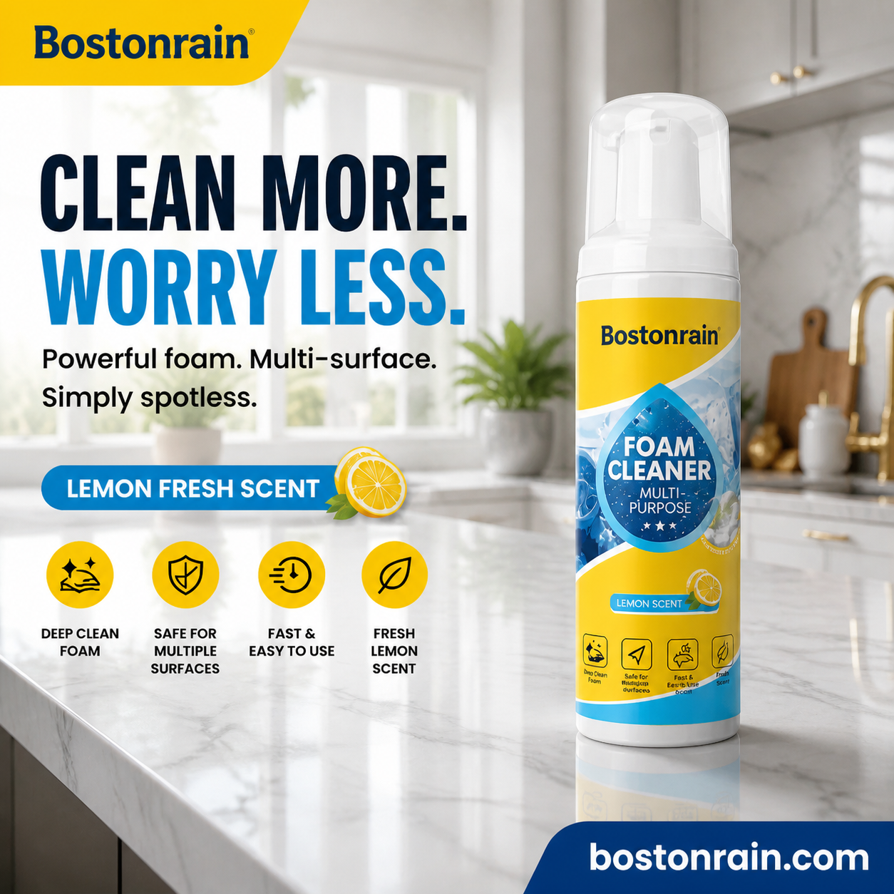 Chicssleek™ Powerful Multi-Purpose Foam Cleaner