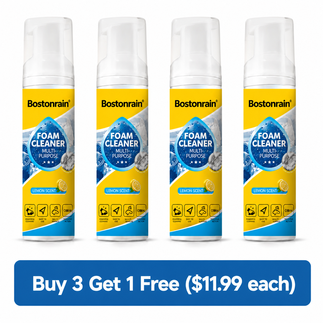 Chicssleek™ Powerful Multi-Purpose Foam Cleaner