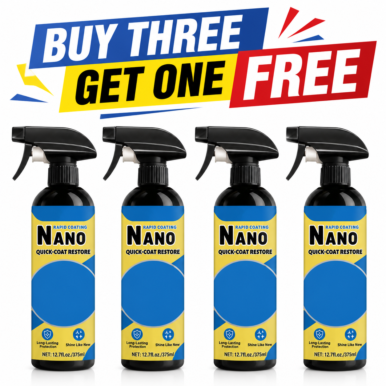 Car Nano Coating Spray - Quick Restore & Mirror Shine
