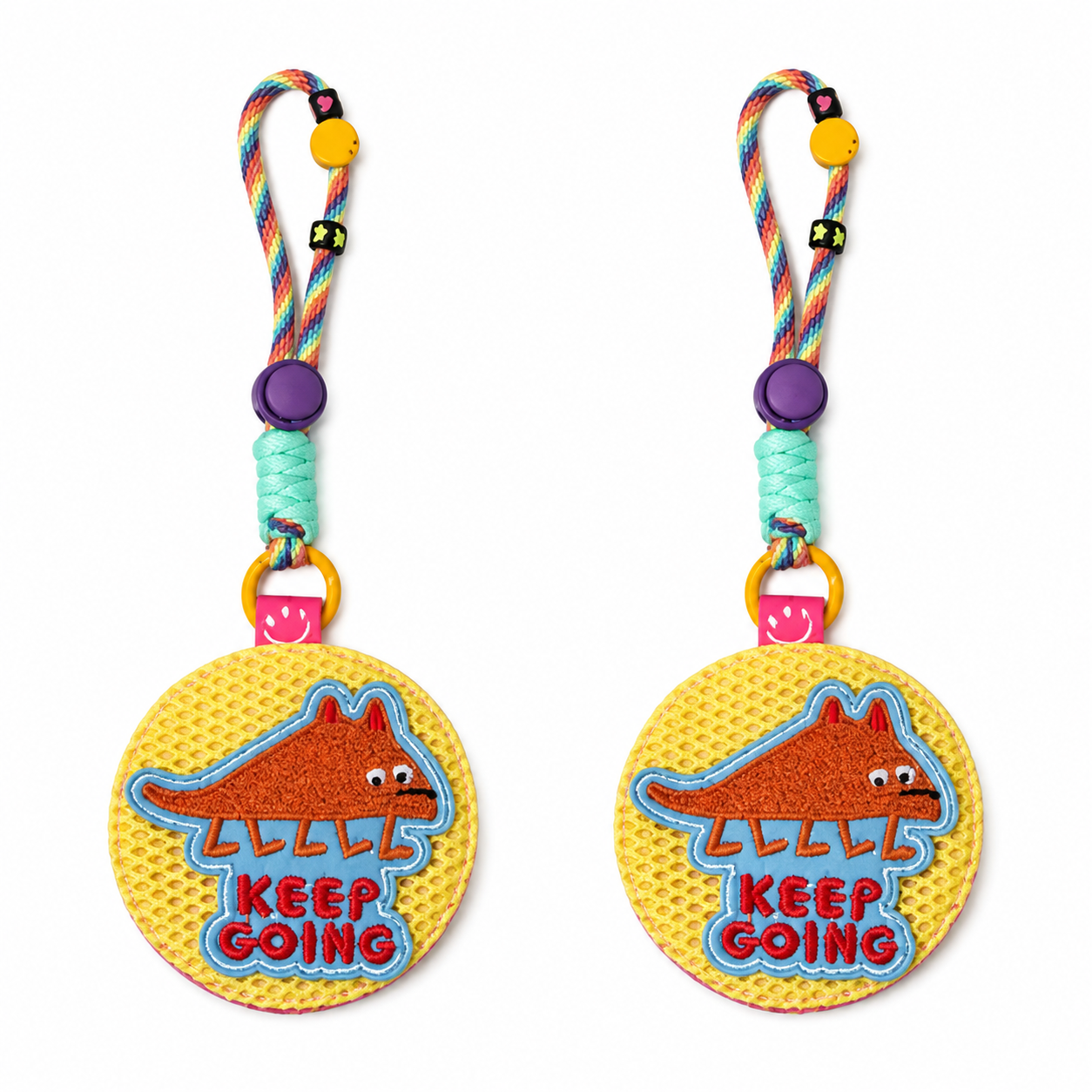 Colorful Mesh & Braid Bag Pendant