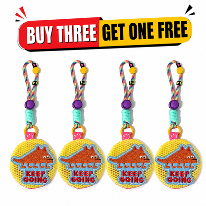 Colorful Mesh & Braid Bag Pendant