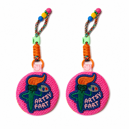 Colorful Mesh & Braid Bag Pendant